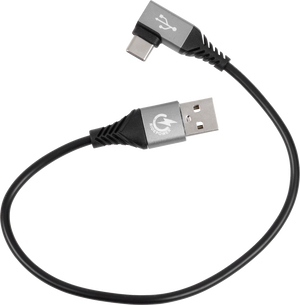 USB to 90° USB-C Cable - Charger - Single-End - 12"
