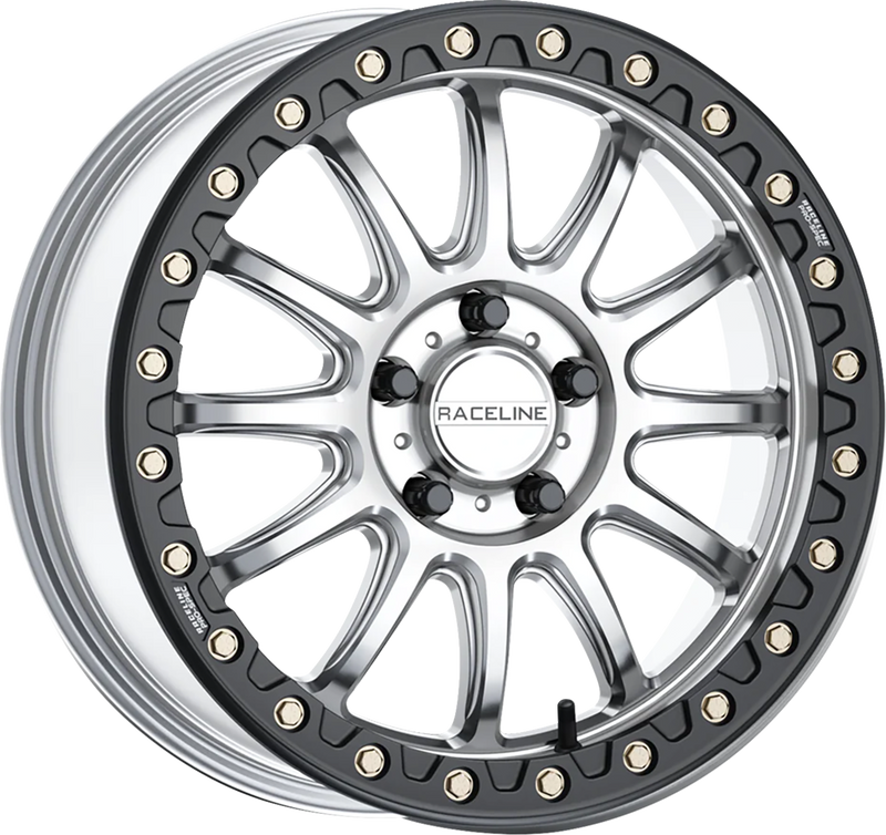 Wheel - Alpha - Front/Rear - Hyper Silver/with Black Ring - 17x7 - 5/4.5 - +25 mm