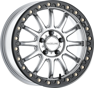 Wheel - Alpha - Front/Rear - Hyper Silver/with Black Ring - 15x7 - 4/137 - +10 mm