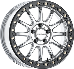 Wheel - Alpha - Front/Rear - Hyper Silver/with Black Ring - 17x7 - 4/156 - +25 mm