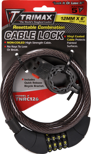 Combo and Cable Locks - 72"