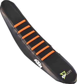 Seat Cover - Black/Orange - SXF '23-'26