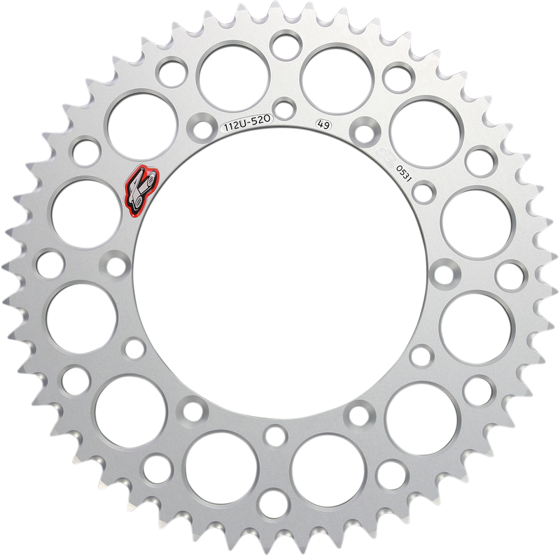 Rear Sprocket - Aluminum - 49 Tooth - Silver - Kawasaki/Suzuki