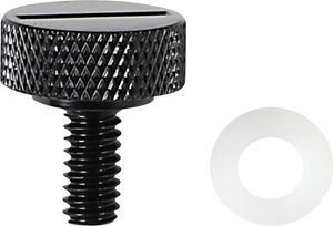 Seat Knob - Slotted - Black - 1/4"-20