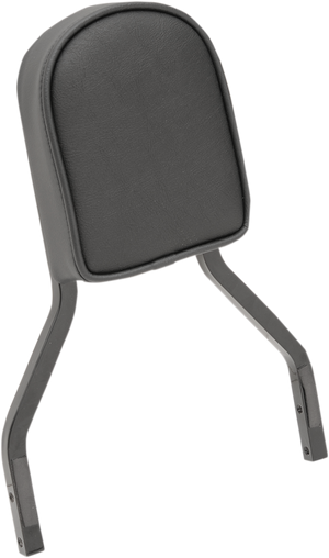 Sissy Bar Pad - Smooth - Black Piping - Short - 2" Thick
