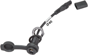 Weatherproof SAE Thin Panel Mount Socket O-40 - Short
