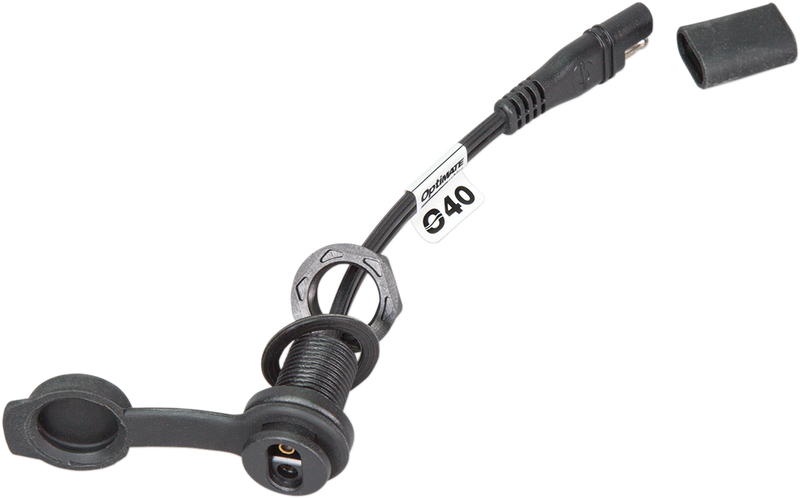Weatherproof SAE Thin Panel Mount Socket O-40 - Short
