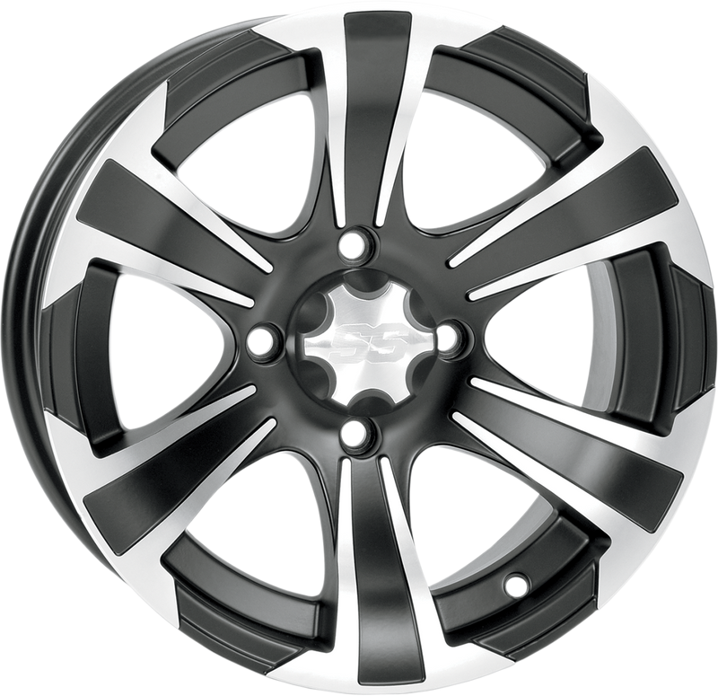 Wheel - SS312 - Front/Rear - Black Machined - 12x7 - 4/156 - 4+3