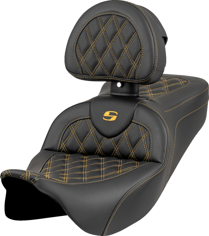 SEAT ROADSOFA LS WITH BACKREST GOLD STITCH