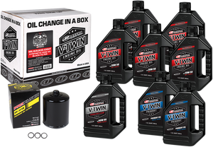 M8 Synthetic 20W-50 Oil Change Kit - Black Filter