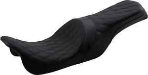 Forward Positioned Predator 2-Up Seat - Double Diamond - Black Stitching - FL '08-'23