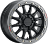 Wheel - Alpha - Front/Rear - Black/with Gunmetal Ring - 17x7 - 5/4.5 - +25 mm - view 1