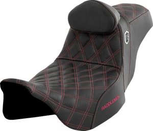 SEAT SDC PERF GRIPPER W/BR WINE BERRY STITCH