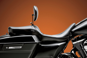 Maverick Seat - with Backrest - Smooth - Black - FL '08-'25