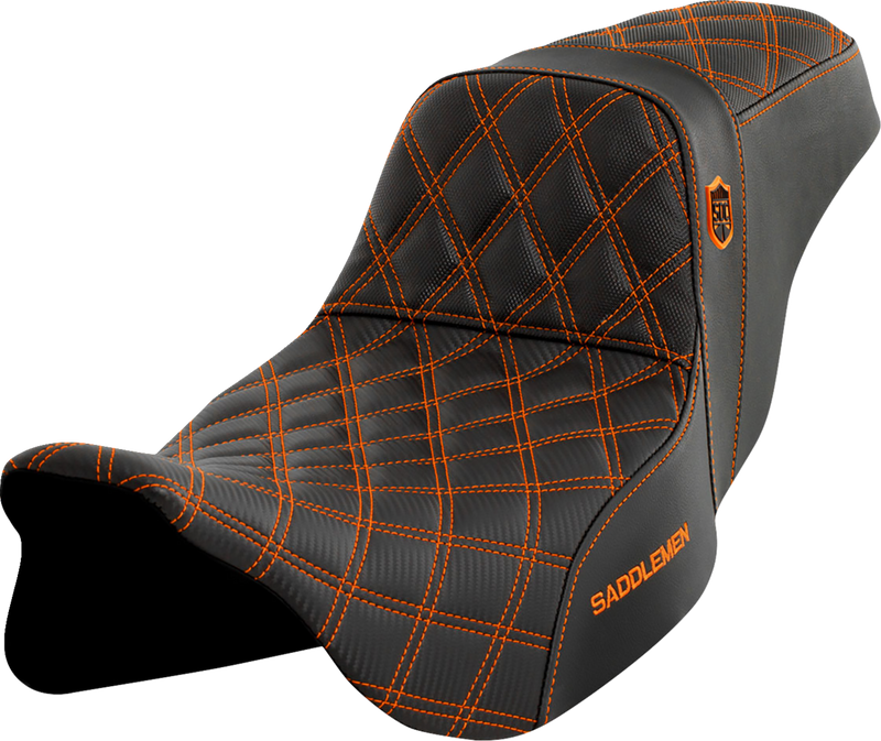 SEAT SDC PERF GRIPPER ORANGE STITCH