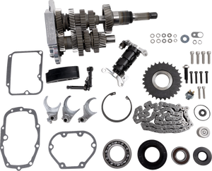 Direct Drive Gear Set - 6-Speed - Polished - '01-'06 Touring