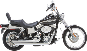 Big Shots Staggered Exhaust System - Chrome - Dyna