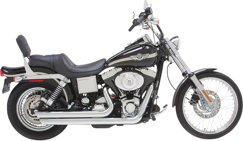 Big Shots Staggered Exhaust System - Chrome - Dyna