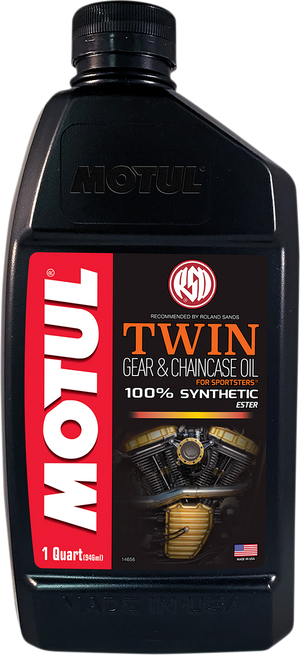 V-Twin Synthetic Gear & Chaincase Oil - 1 U.S. quart