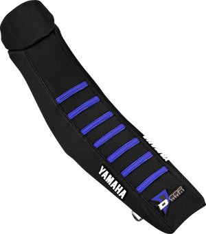 Seat Cover - Black w/ Blue Ribs - YZ '22-'26