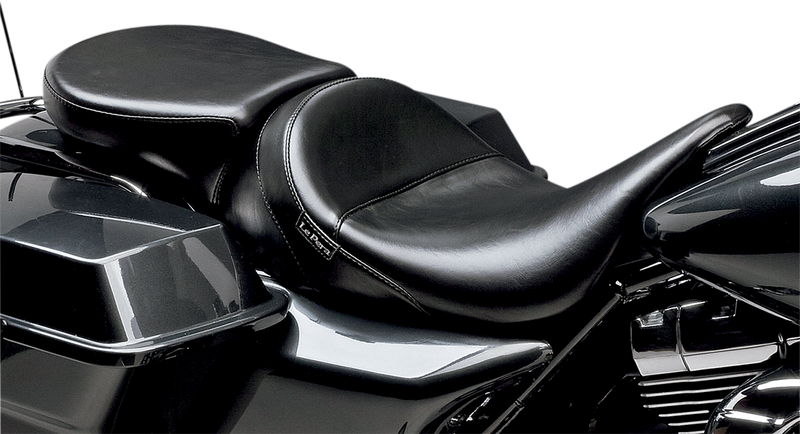 Aviator Pillion Pad - Wide - Smooth - Black - FL '08-'25