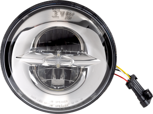 Reflector-Style LED Headlamp - 7" - Chrome
