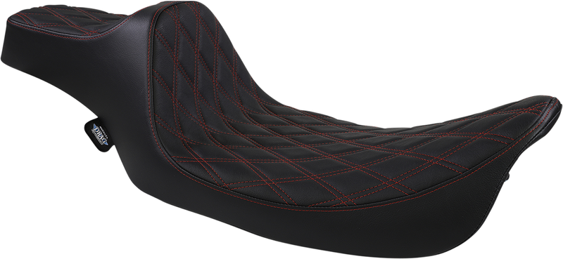 Extended Reach Predator III Seat - Double Diamond - Black w/ Red Stitching - FL '99-'07