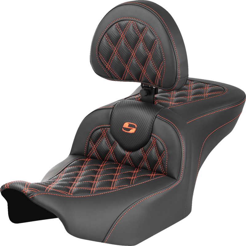 SEAT ROADSOFA LS CF W/BR ORANGE STITCH
