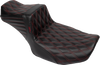 Tailwhip Daddy Long Legs Seat - Red Double Diamond Stitch - FLH/FLT '23-'25 - view 1