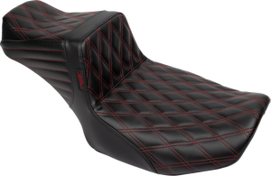 Tailwhip Daddy Long Legs Seat - Red Double Diamond Stitch - FLH/FLT '23-'25