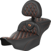 SEAT ROADSOFA LS CF EXT RCH W/BR ORANGE STITCH - view 1