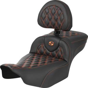 SEAT ROADSOFA LS CF EXT RCH W/BR ORANGE STITCH