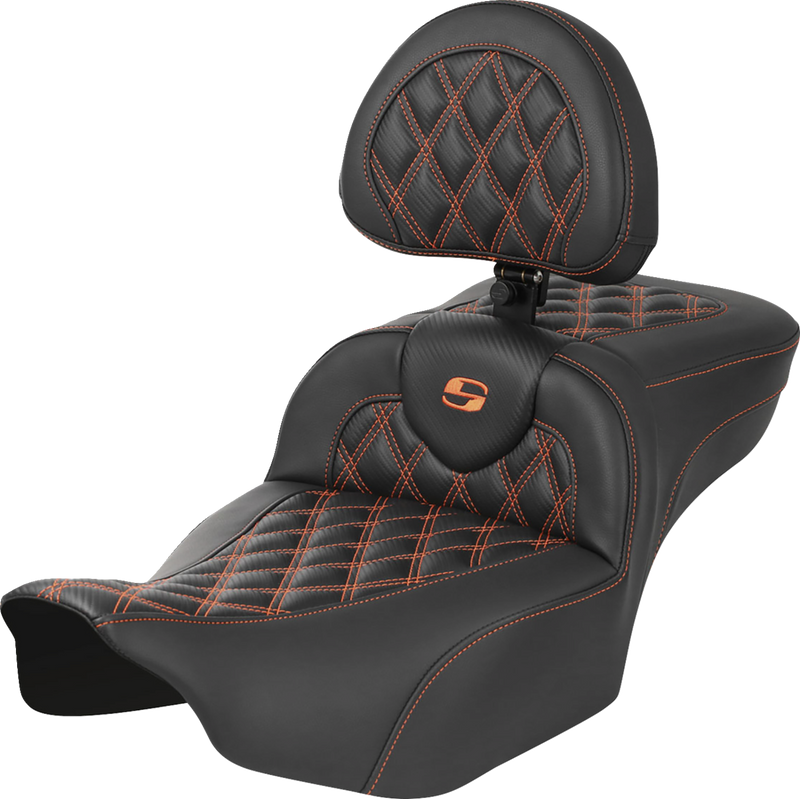 SEAT ROADSOFA LS CF EXT RCH W/BR ORANGE STITCH