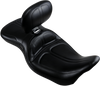Maverick Seat - with Backrest - Stitched - Black - FL '08-'25 - view 1