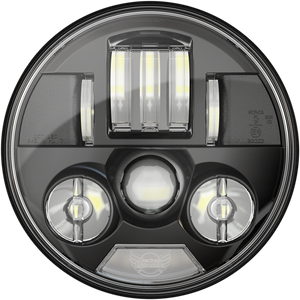 7" Probeam® LED Headlamp - Black - Indian