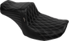 Tailwhip Seat - Bright Gray Double Diamond Stitch - FLH/FLT '23-'25 - view 1