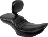 Maverick Daddy Long Legs Seat - With Backrest - Black - FLH/FLT '23-'25 - view 1