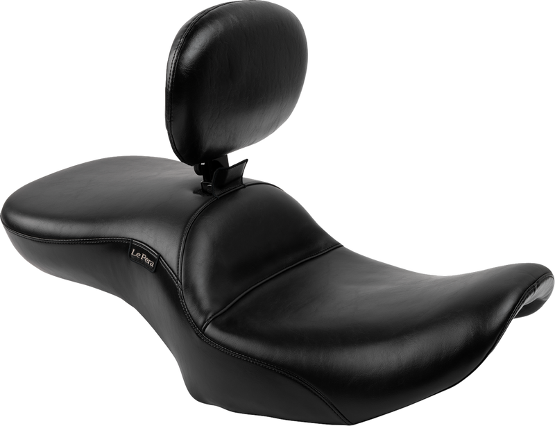 Maverick Seat - with Backrest - Smooth - Black - FLH/FLT '23-'25