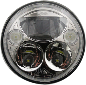 LED Headlight - 7" - Chrome