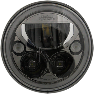 LED Headlight - 7" - Black