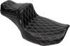 Tailwhip Daddy Long Legs Seat - Gray Double Diamond Stitch - FLH/FLT '23-'25 - view 1
