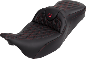 SEAT ROADSOFA LS W/BR BURGUNDY STITCH