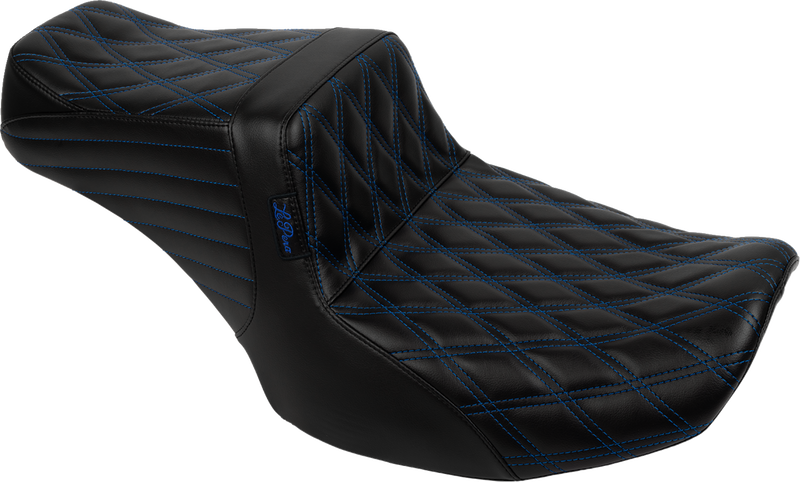 Tailwhip Seat - Blue Double Diamond Stitch - FLH/FLT -'23-'25