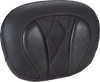 Deluxe Sissy Bar Pad - Diamond - Dark Cherry Stitch - FLT/FLH '23-'25 - view 2