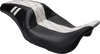 Outcast GT Seat - Full-Length - w/o Backrest - Black Double Diamond w/White Inlay - FL '08-'23 - view 2