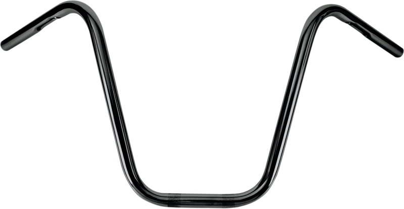 1" Narrow Bottom Ape Hanger Handlebar - 14" - Black