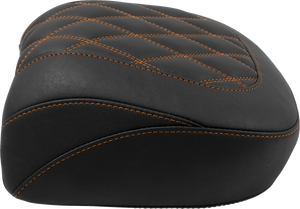Wide Tripper™ Seat - Passenger - Mandarin Orange Stitching - FLT/FLH '23-'25