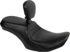 Outcast 2-Up Seat - With Backrest - Plain - FLH/FLT '23-'25 - view 1