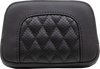 Squareback Sissy Bar Pad - Black - Diamond Stitch - Chief '22-'23 - view 2
