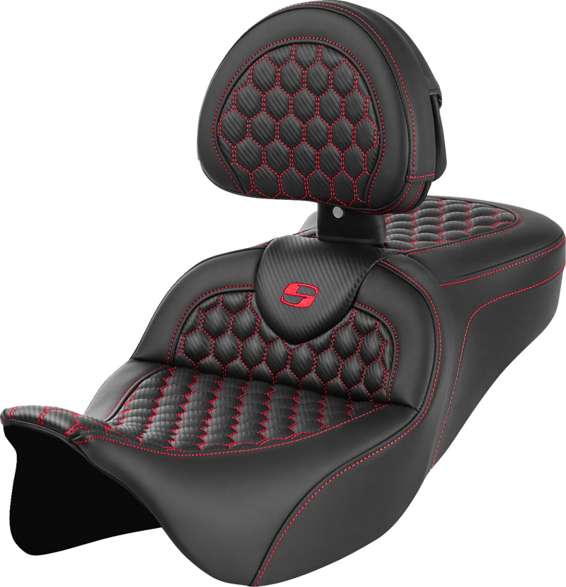 SEAT ROADSOFA HC W/BR RED STITCH